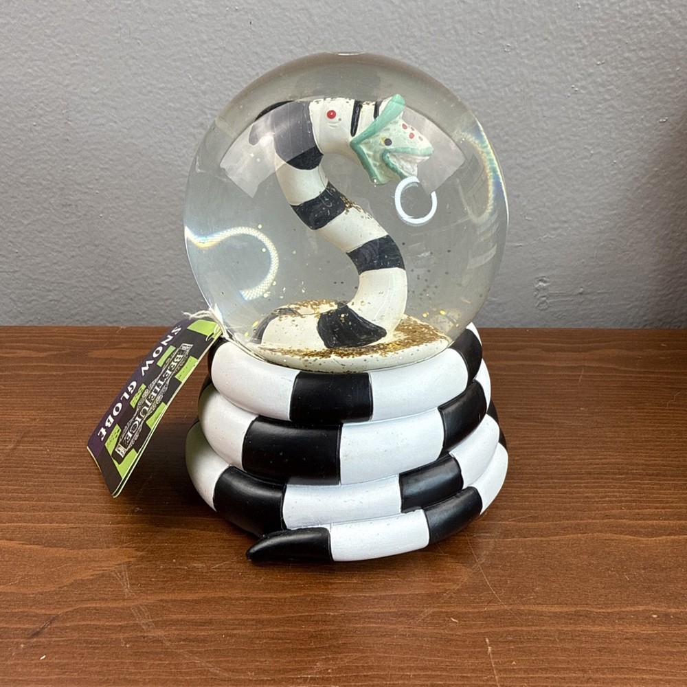 Beetlejuice Sand Worm Snow Globe 5”