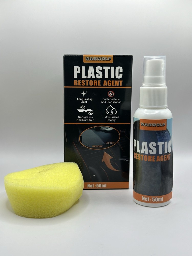 WARWOLF  PLASTIC RESTORE AGENT 50ML | CAR INTERIOR TRIM  | DASHBOARD RESTORER
