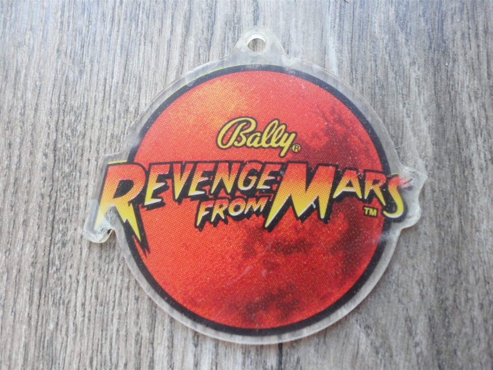 Revenge From Mars Pinball Machine Plastic Key Chain