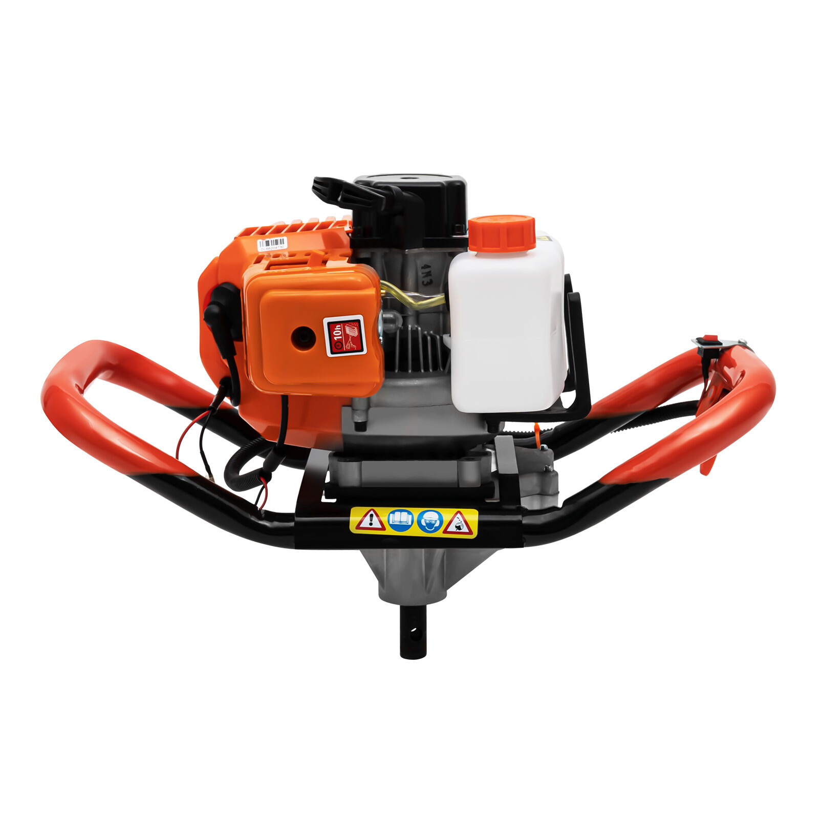 52CC Gas Powered Post Hole Digger Earth Auger with 4 6 8 Inch Bits