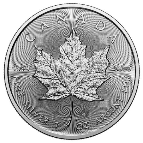 2026 Canada Silver Maple Leaf - 1 oz - $5 - 1 Roll - Twenty-five 25 BU Coins