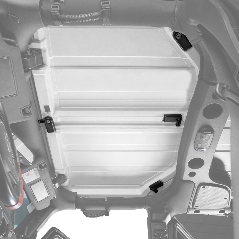 4x Black Hard Top Freedom Panel Lever Latch Locks for Jeep Wrangler JK 2007-2018