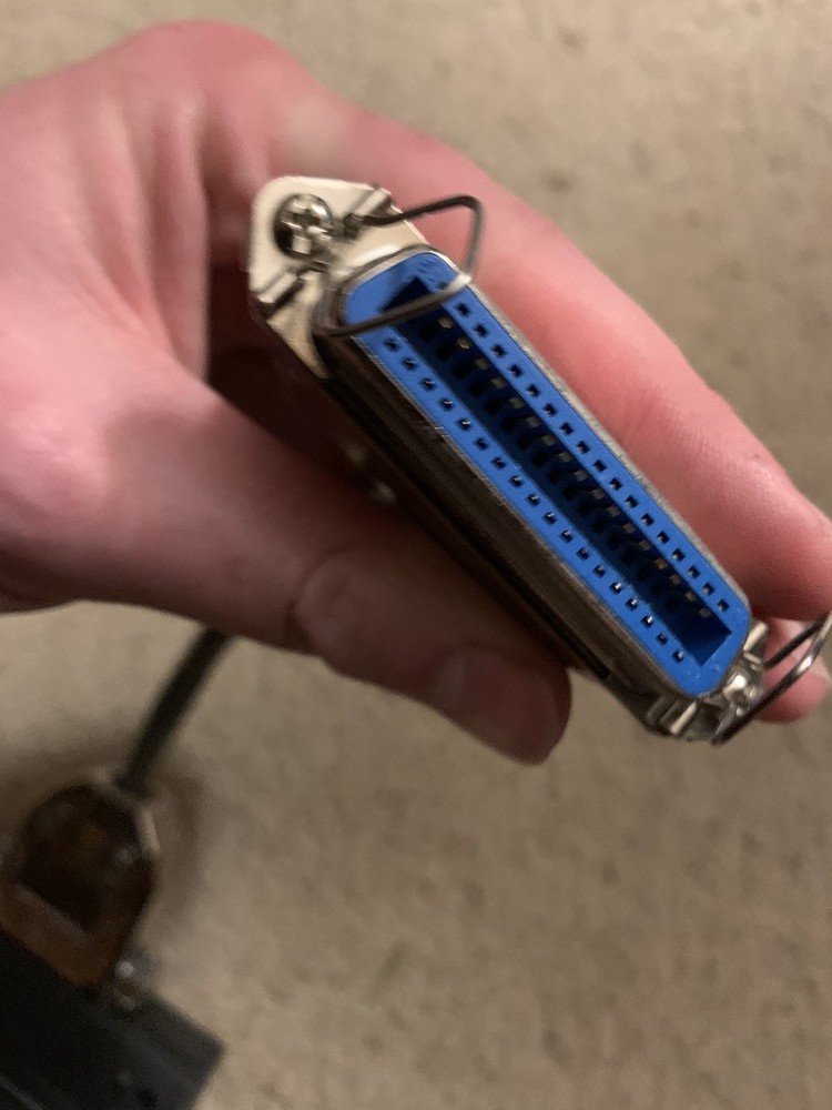 ATARI HPC-101 Portfolio Parallel Interface Serial Port Interface Grey Pink