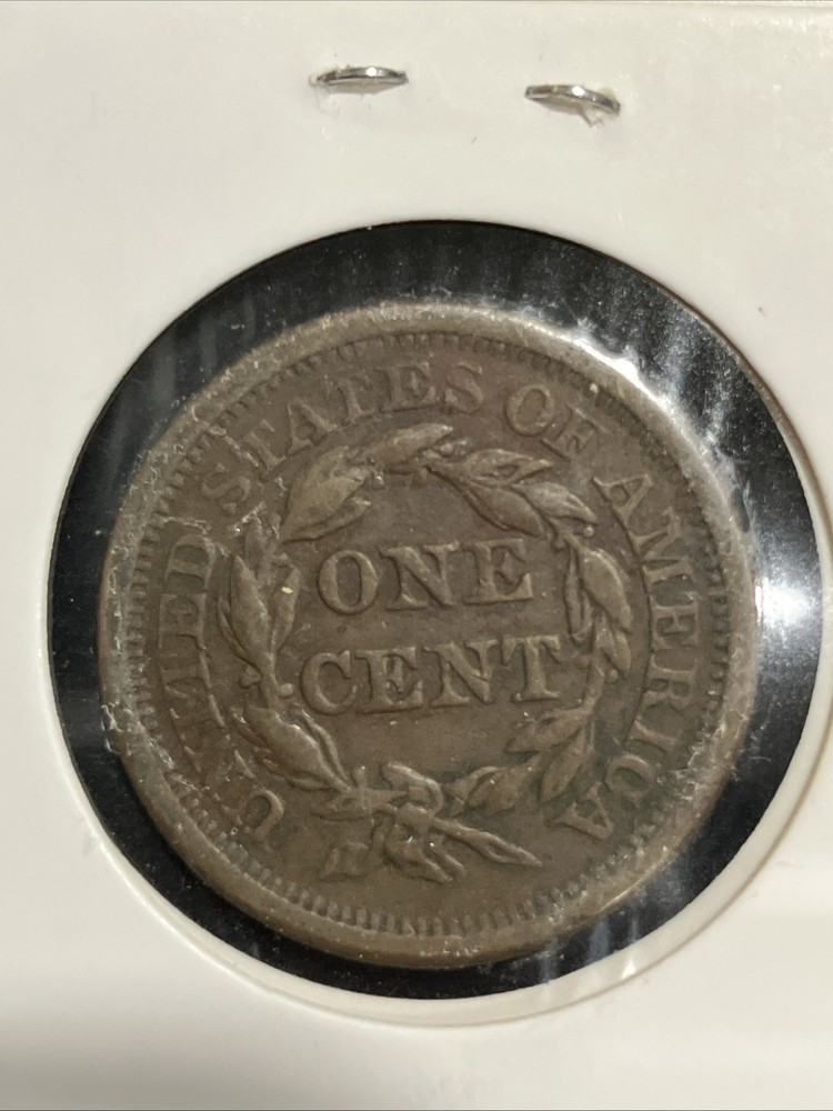 1850 Braided Hair Large Cent