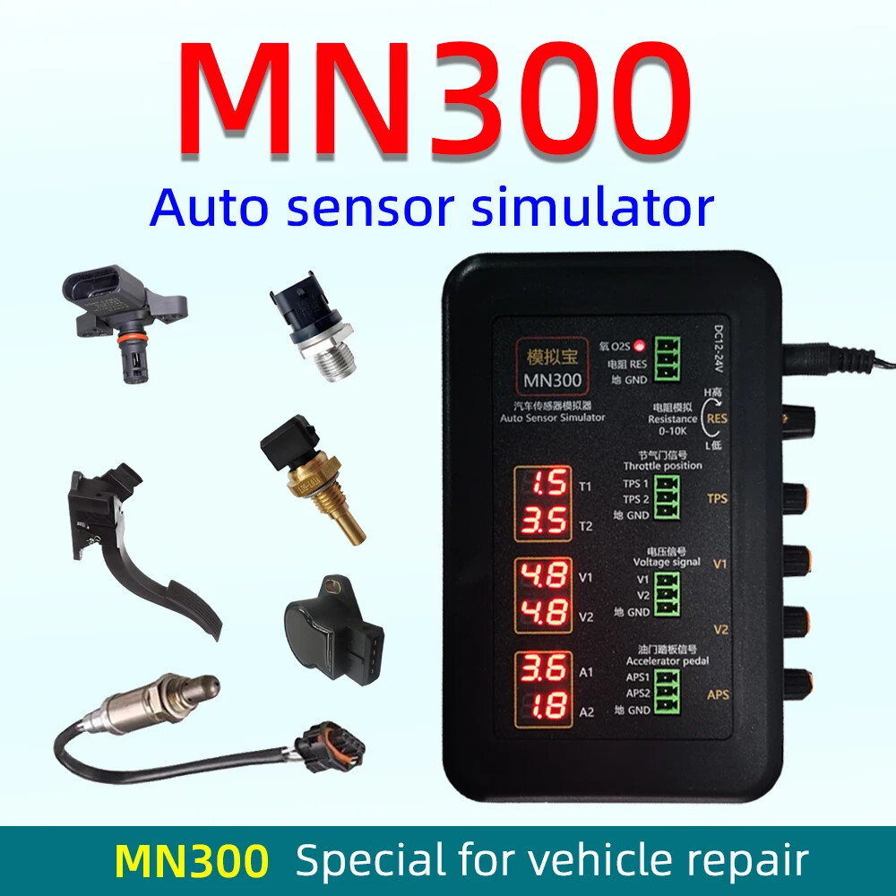 Auto Sensor Simulator Car Rail Oxygen Oil Pressure Flow Sensor Signal Generator
