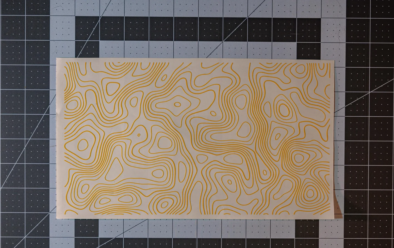 Topographic Camo High Heat Vinyl Stencil Kit - 2x 11"x6" Sheets Cerakote