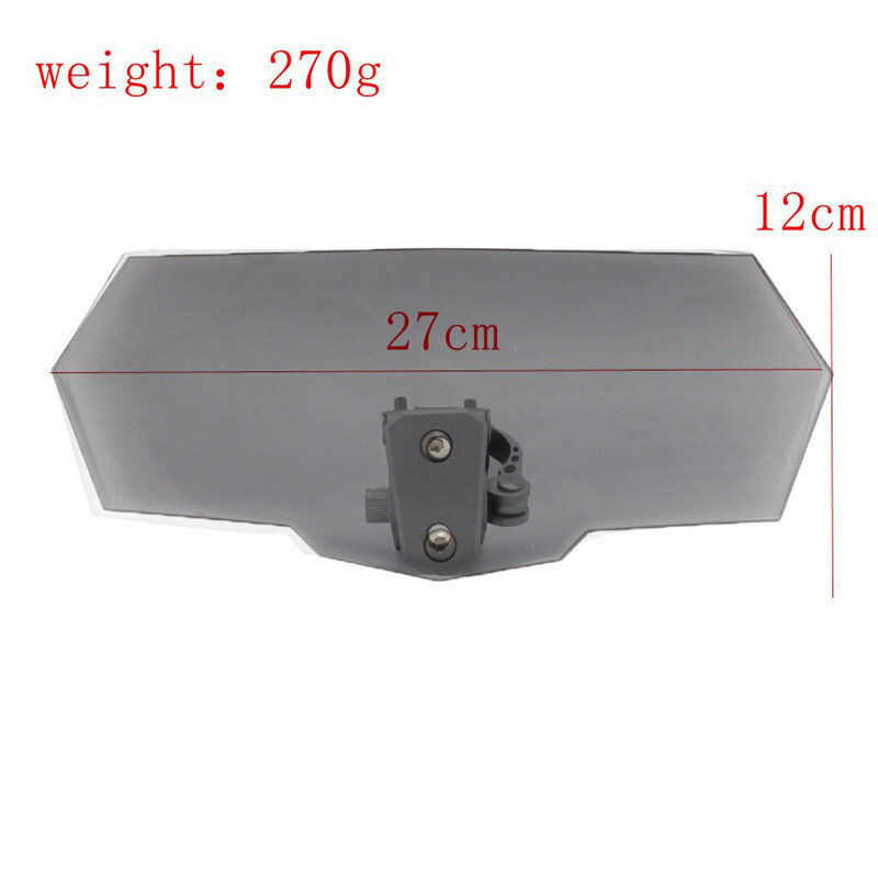 Universal Motorcycle Windscreen Windshield Extension Grey Adjustable