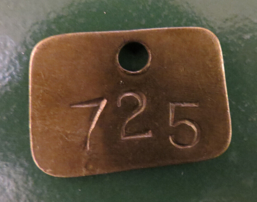 Whitwick N.C.B Brass Miners Pit Check Token marked NCB WHITWICK 725