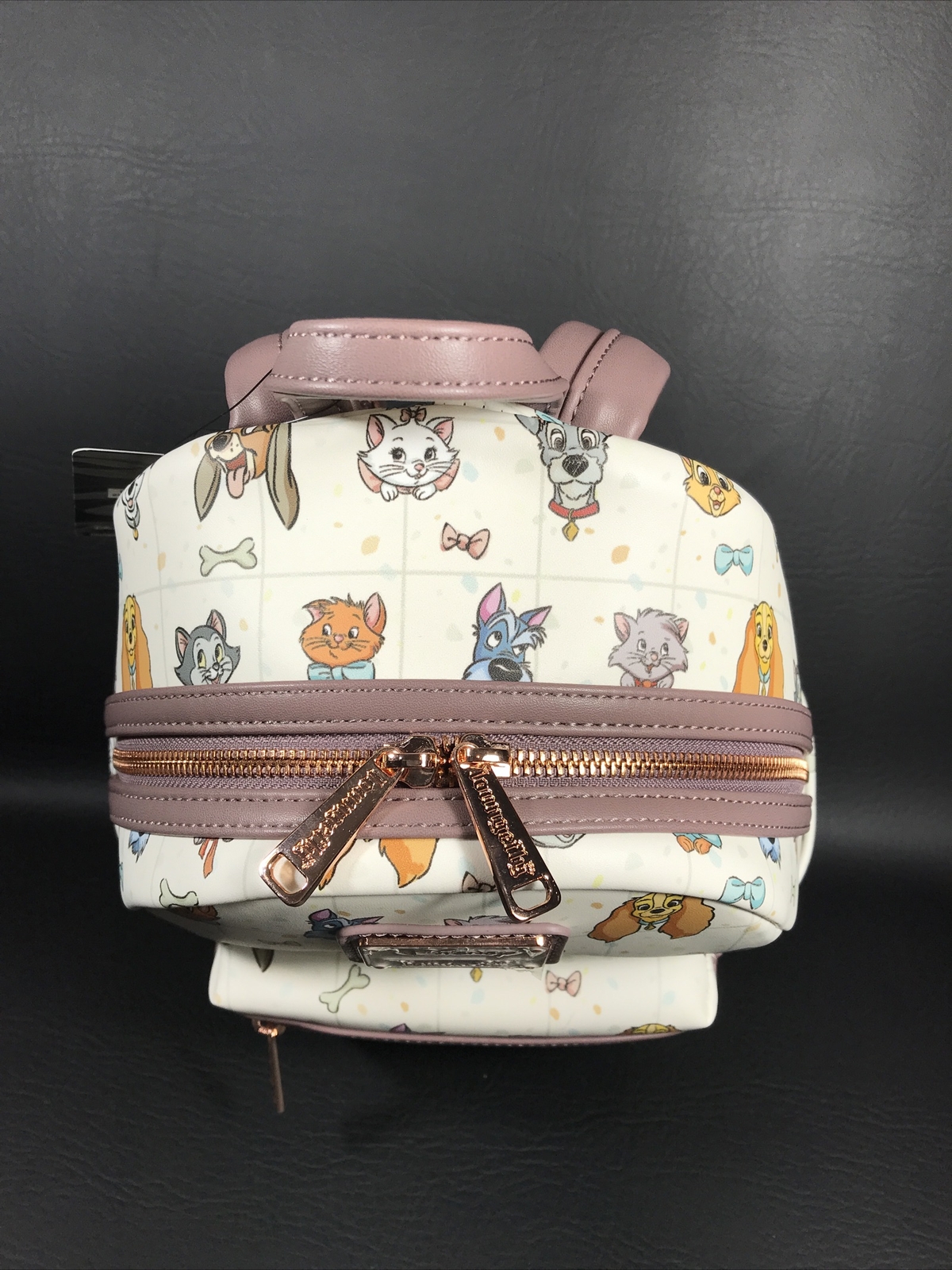 Loungefly Disney Pets AOP All Over Print Dog Cats Mini Backpack & Cardholder