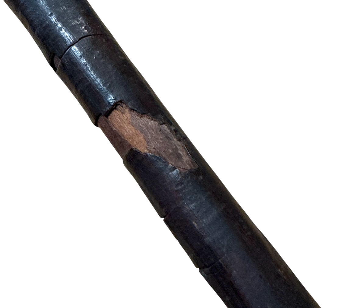 Antique Native American Vtg Fire Hardened Root War Club Weapon 25" Long