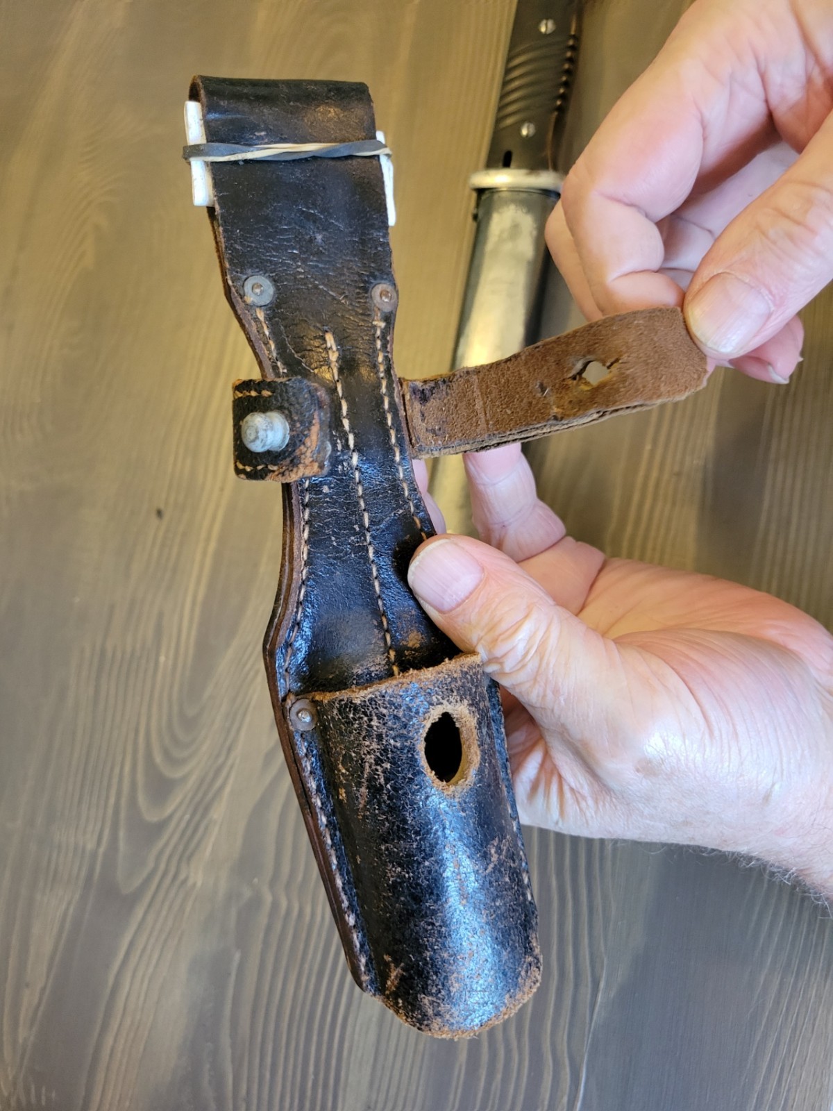 EXCELLENT WWII German K98 Combat Bayonet by WKC Matching Numbers w/Frog!