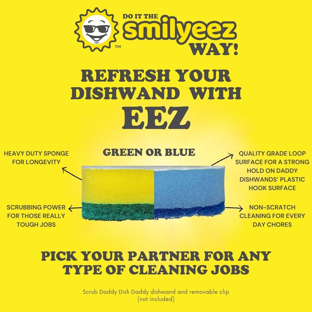 Smilyeez Heavy Duty Refill for use with Dish Daddy® (10 Pack)