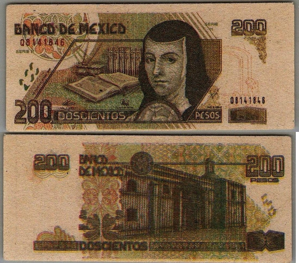 Mexico 200 Pesos 2000 Pick# 109 VF-CVF