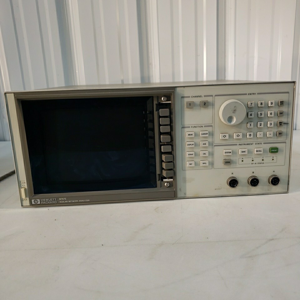 HP 8757E Scalar Network Analyzer 75dB Range 110GHz 2 Channel 40dB Directivity