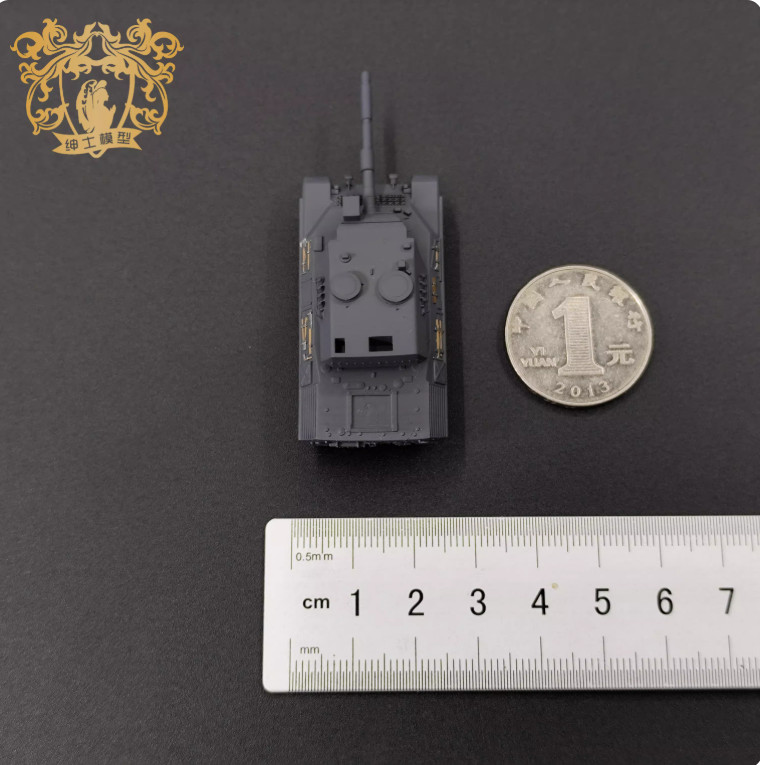 Leopard 1A4 Main Battle Tank 1/144 scale model 3D printable finished model