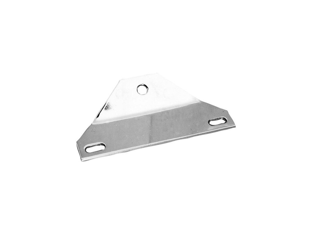 Universal Headlight Bracket/Clamp for Bottom Mount Motorcycle Head Light Chrome