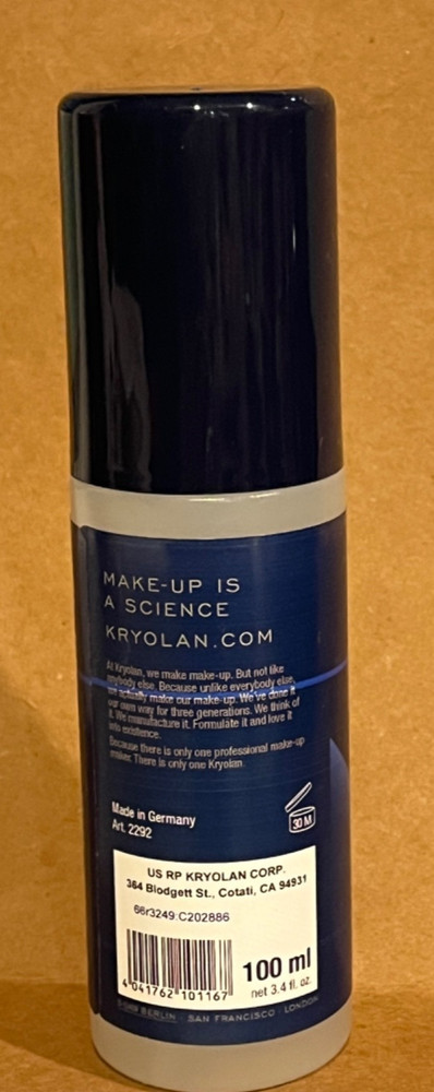 Kryolan Fixing Spray 100 ML New