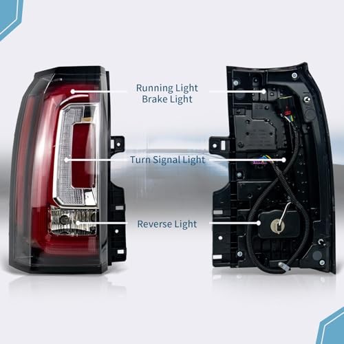 LED Tail Lights Compatible With 2015 2016 2017 2018 2019 Right Passenger Side