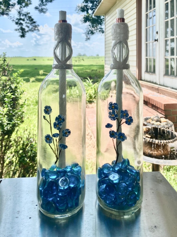 Handmade tiki torch set