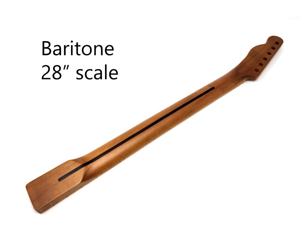 Brio Baritone Conversion Neck for T-Style – 28" Scale Length, 22 Frets