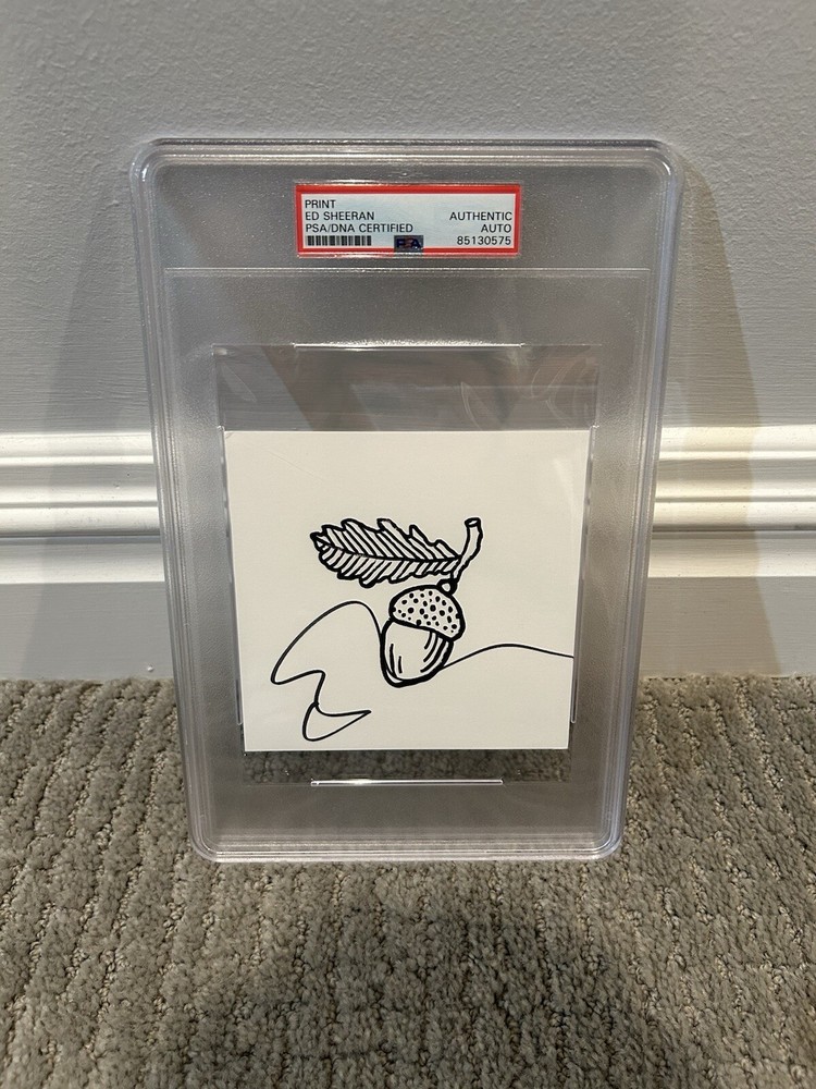 Ed Sheeran Signed Autumn Variations Insert PSA Certified Autograph Auto