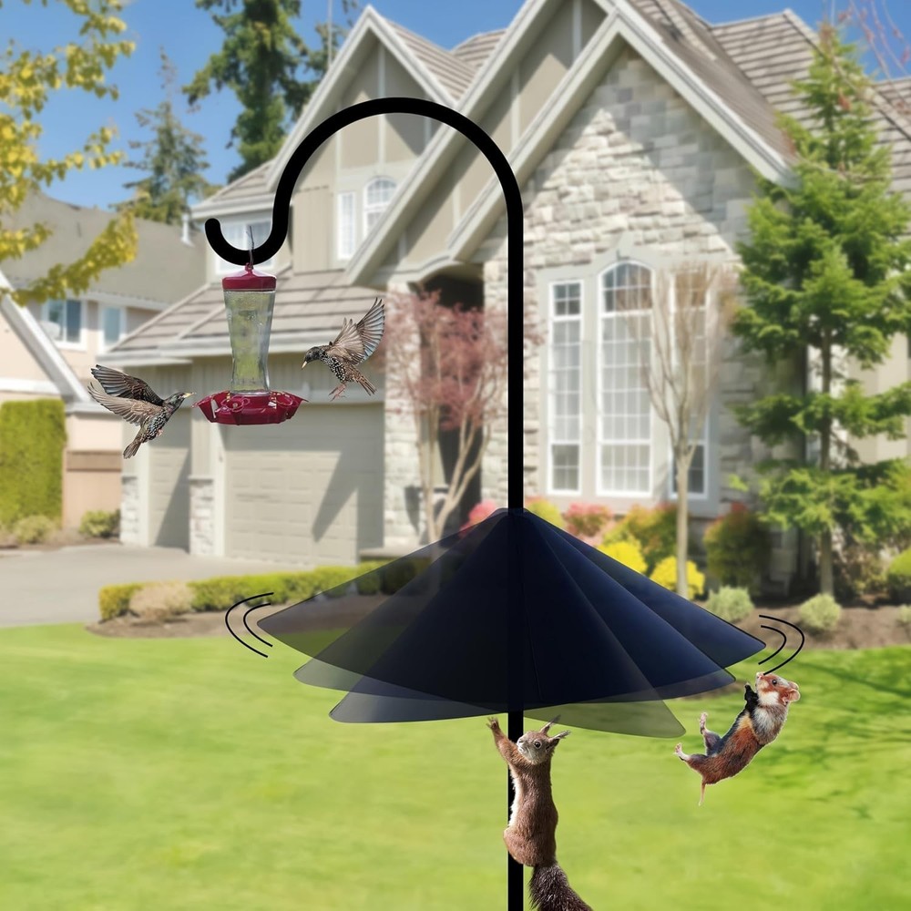 Squirrel Baffle for Bird Feeder Pole 19 Inch for Shepherd’S Hook Squirrel Proo