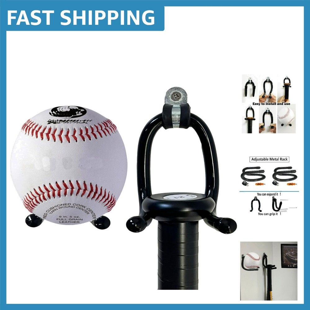 No Assembly Required: 2 Pack Vertical Bat Display Stand for Baseball Memorabilia