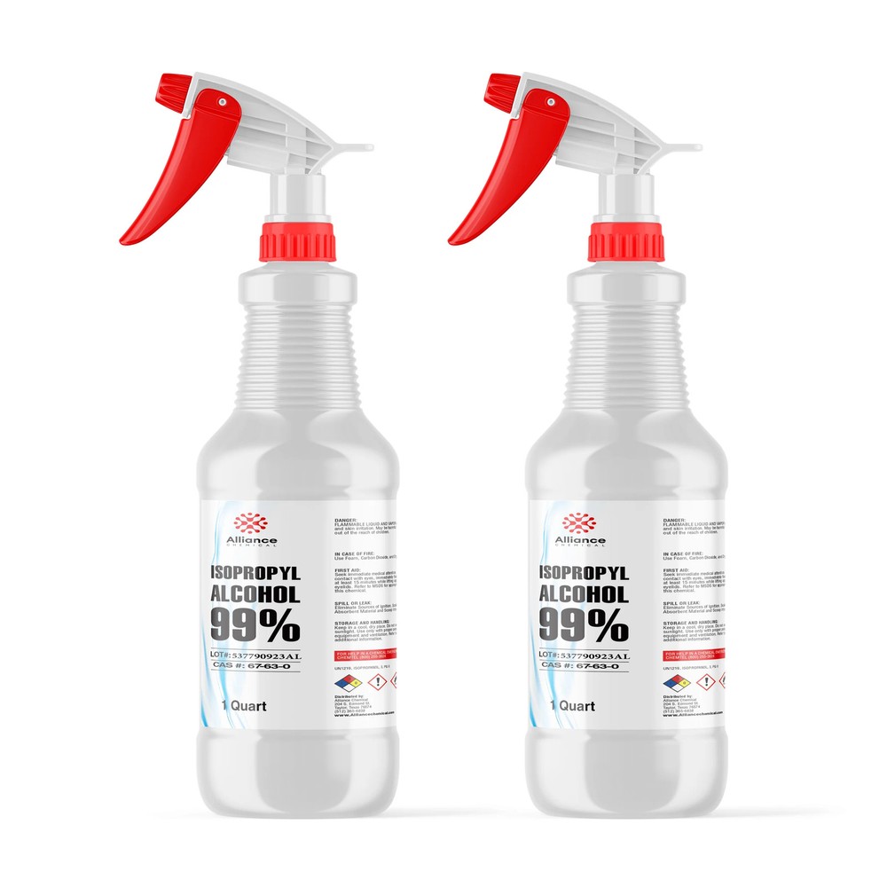 Isopropyl Alcohol 99% - Technical Grade - 2 Quart Sprays