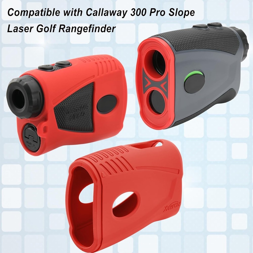 Lightweight Protective Silicone Case for Callaway 300 Pro Rangefinder - Red