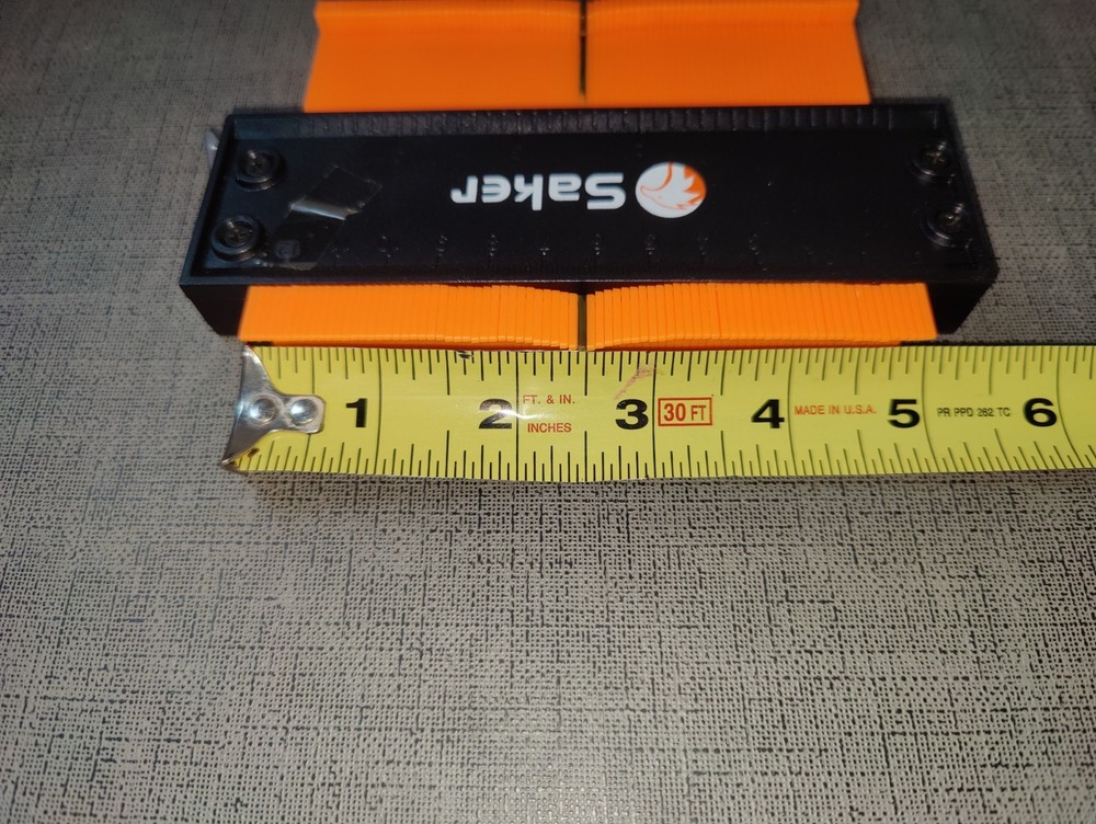 Saker Contour Gauge (5 Inch) Profile Tool-Adjustable Lock Duplicates Any Shape