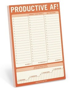 Knock Knock Productive AF Notepad