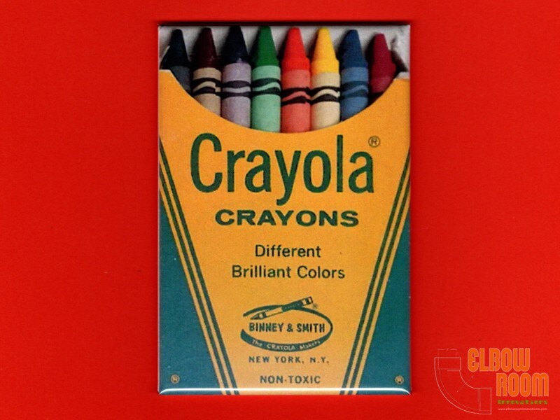 Vintage Crayola Crayons box art 2x3" fridge/locker magnet