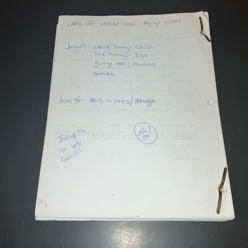 THE CALLING (6/1/98) Final White Draft 101 w/HIGHLIGHTS & NOTES + COA!