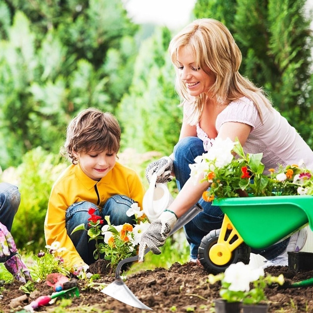 DOITOOL Triangle Hoe Garden Tool, Iron Head Only for Weeding...