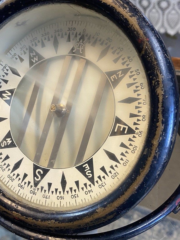 RARE NAUTICAL MARINE GIMBAL COMPASS