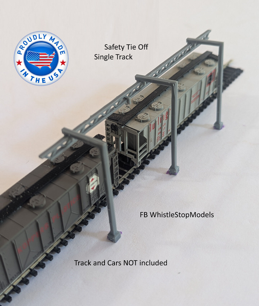 Z Scale Single Track Safety Tie Off