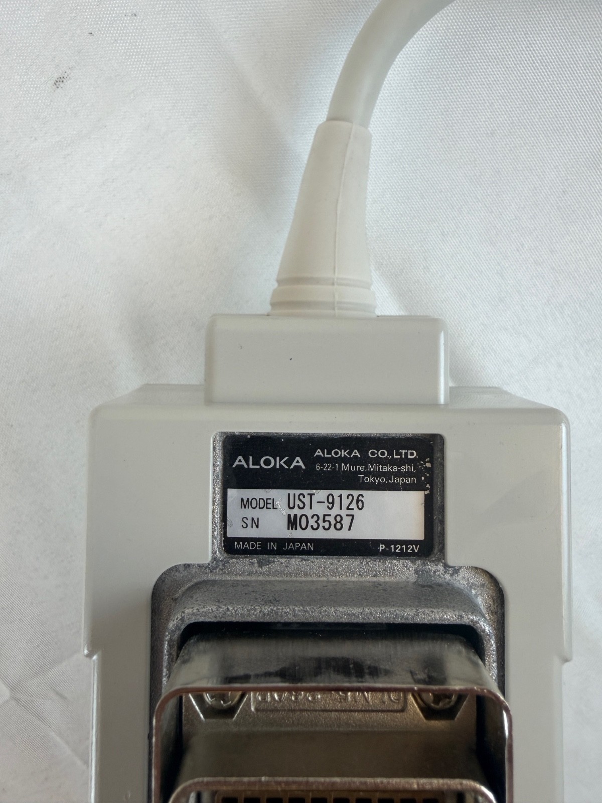 Aloka UST-9126 Convex Probe Ultrasound Transducer SSD-5000 SSD-5500 Alpha 5