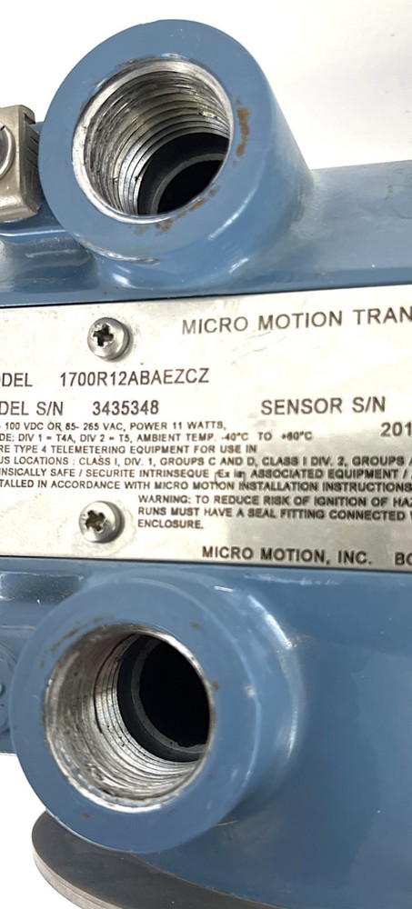 MICRO MOTION, 1700R12ABAEZCZ, VARIABLE FLOW TRANSMITTER, SMART METER BACKLIT USE