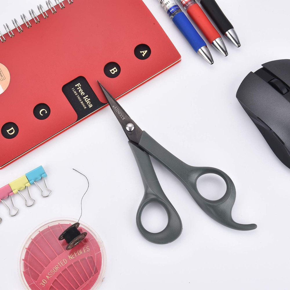 Micro-Tip Scissors, Precision Titanium Blades, 6 Inch Craft Detail Scissors I...