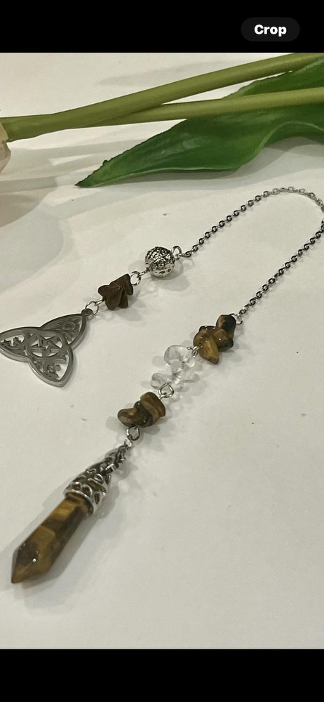 Blessed Celtic Knot pentacle Pendulum, Celtic , Dowsing Rod