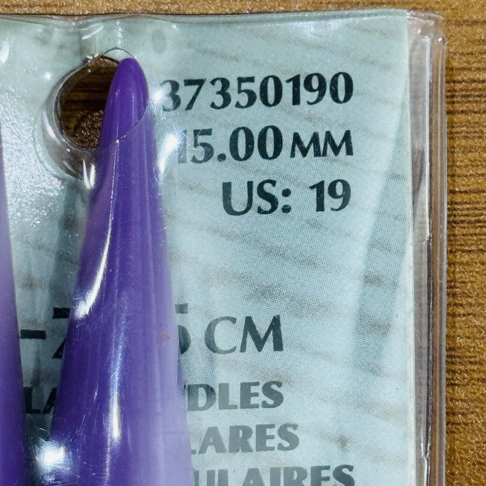 Wrights Boye Size US19 Circular Plastic Knitting Needles