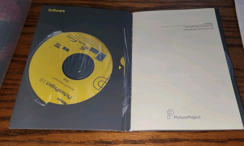 Nikon Picture Project 1.0 Software & Manual CD's Windows & MAC