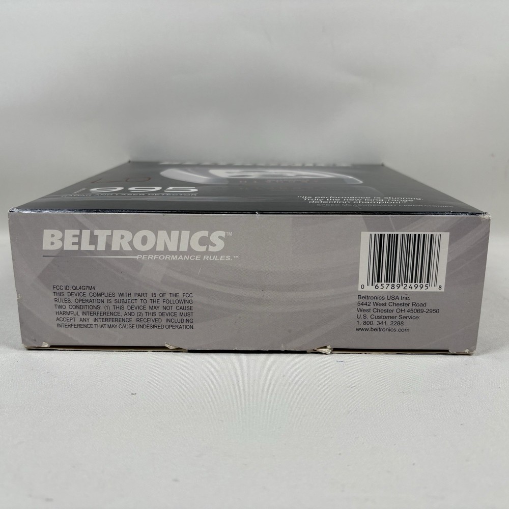 Beltronics Vector 995 Radar Detector + Power Cord & Mount + Extra Suction + Case