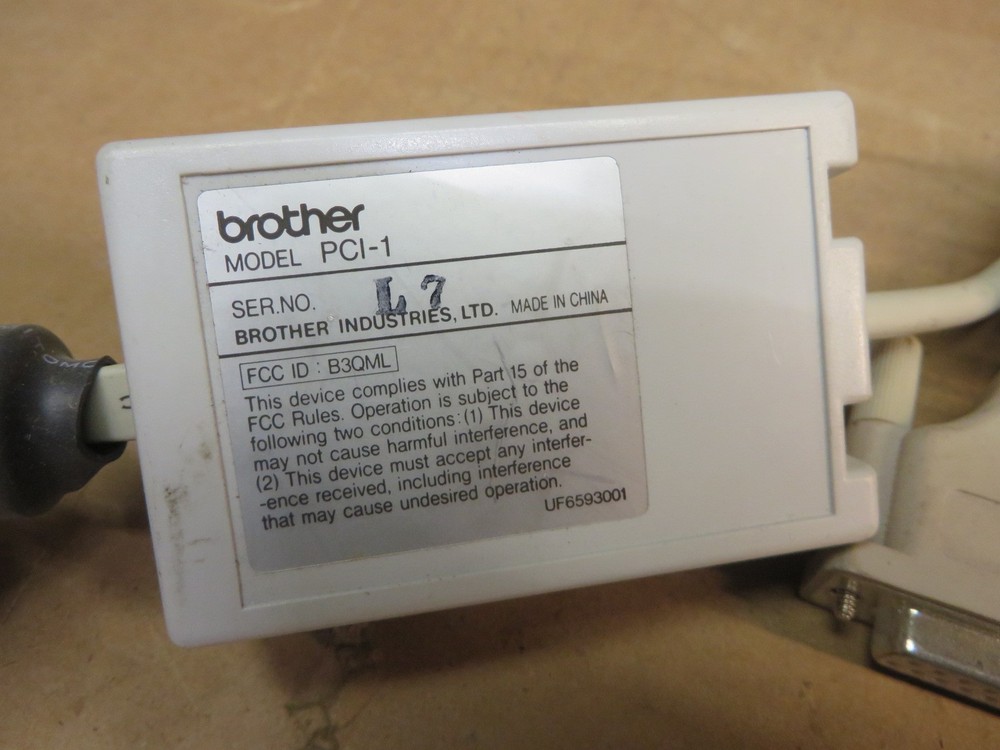 BROTHER PC - FAX DATA CABLE # PC-1