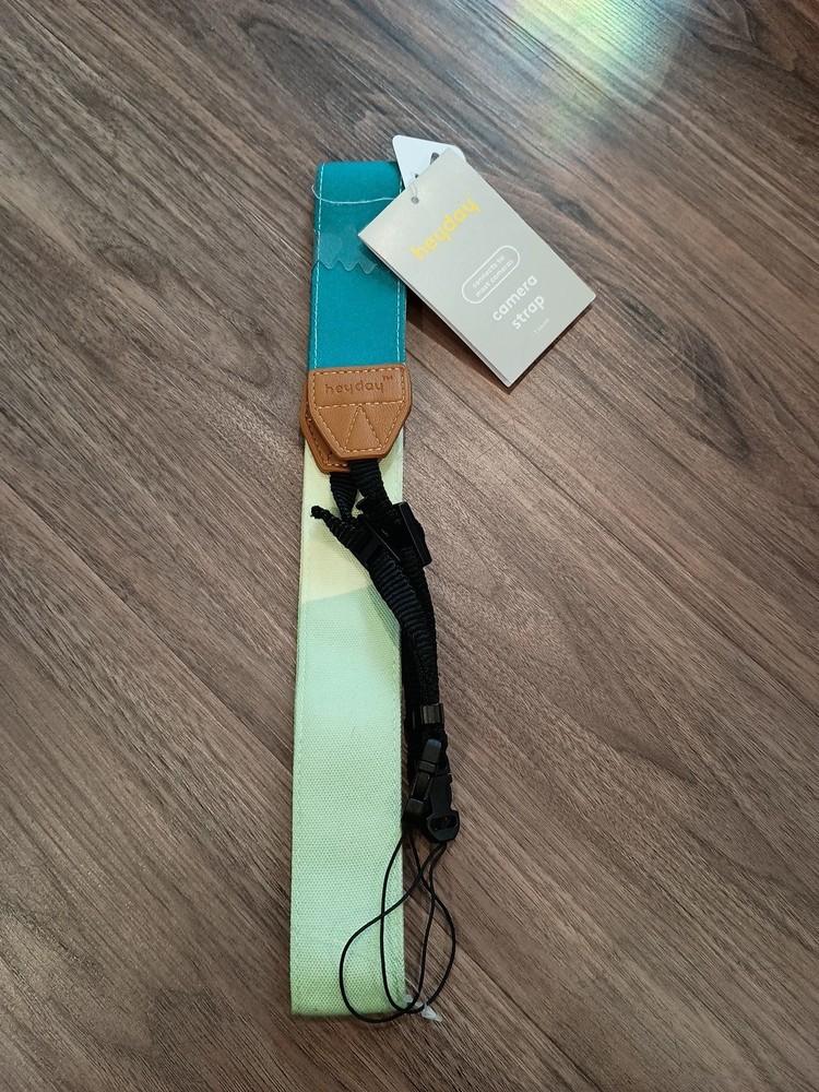 Heyday Camera Strap Teal/Multi Colored NWT