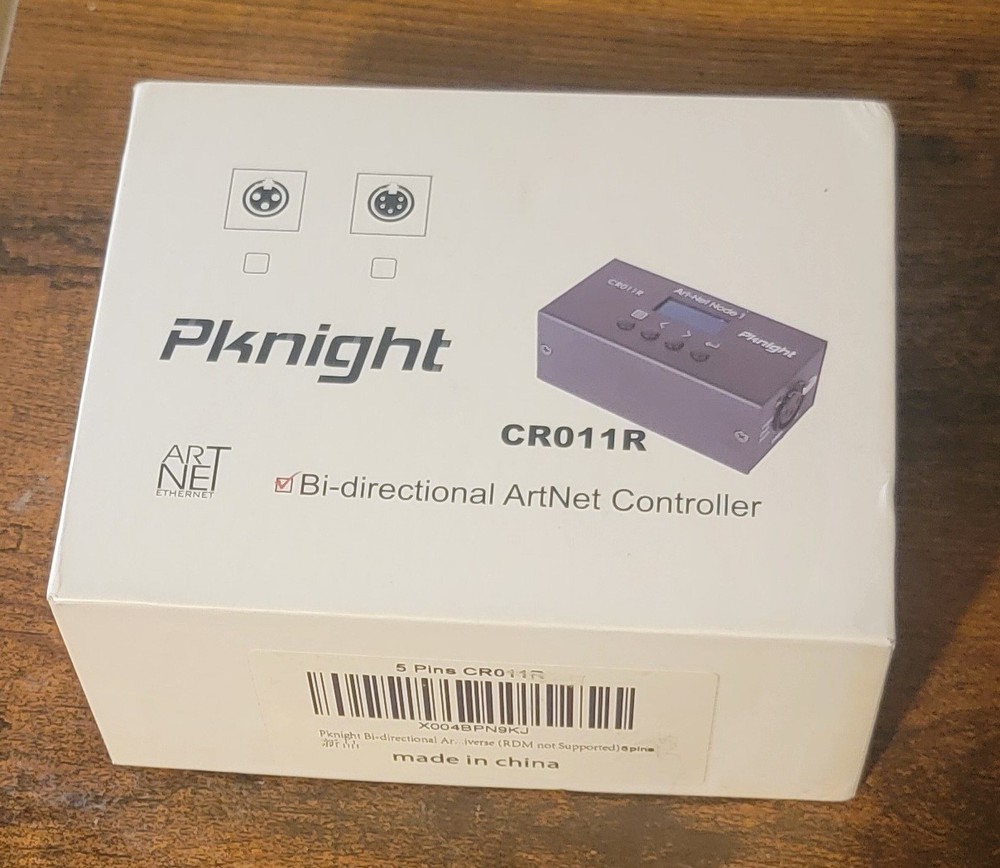 NEW Pknight ArtNet DMX Ethernet Lighting Controller Interface, 5-Pin DMX512 NODE