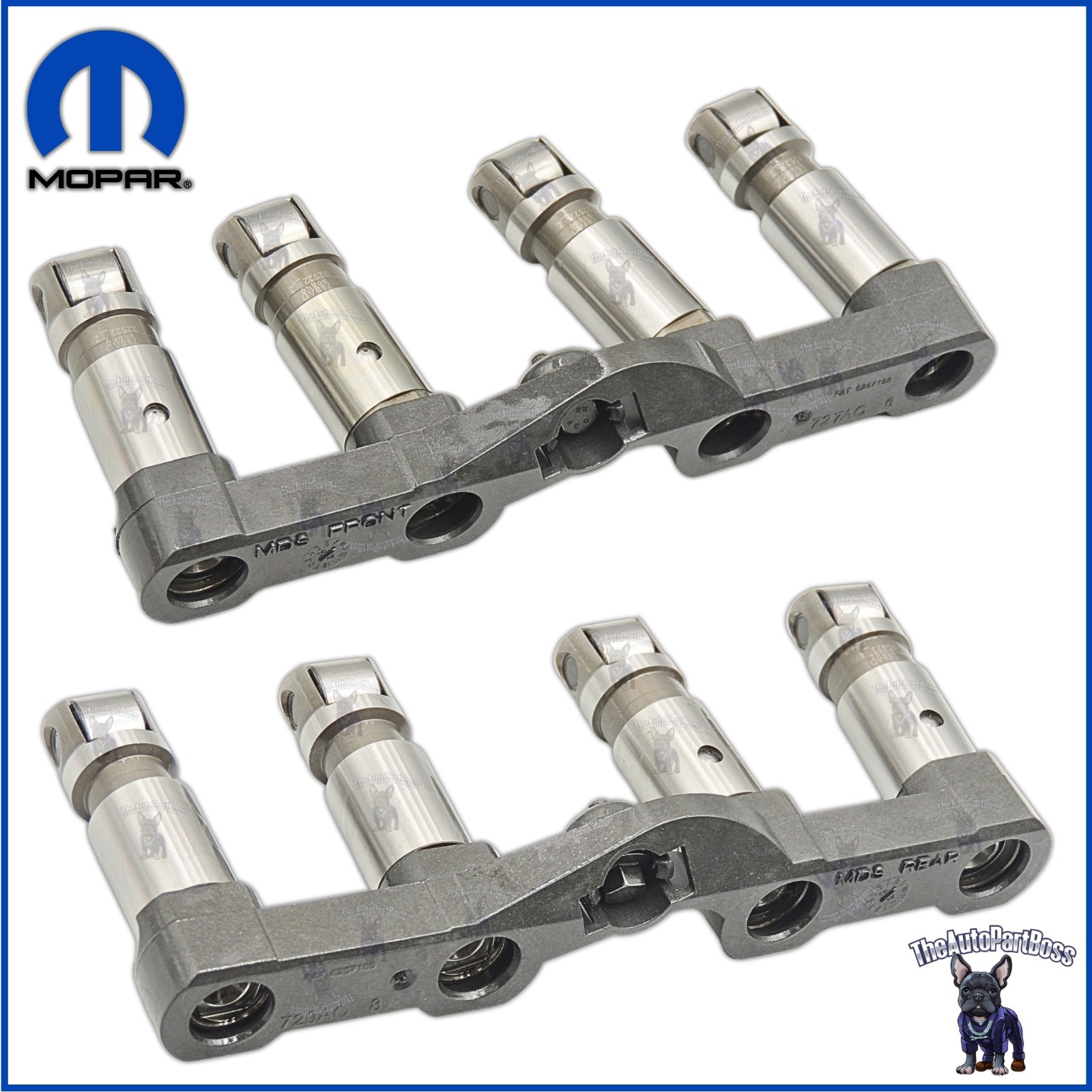 Hydraulic Lifters Complete SET Front & Back OEM Mopar 2X 5038785AD 2X 5038786AD