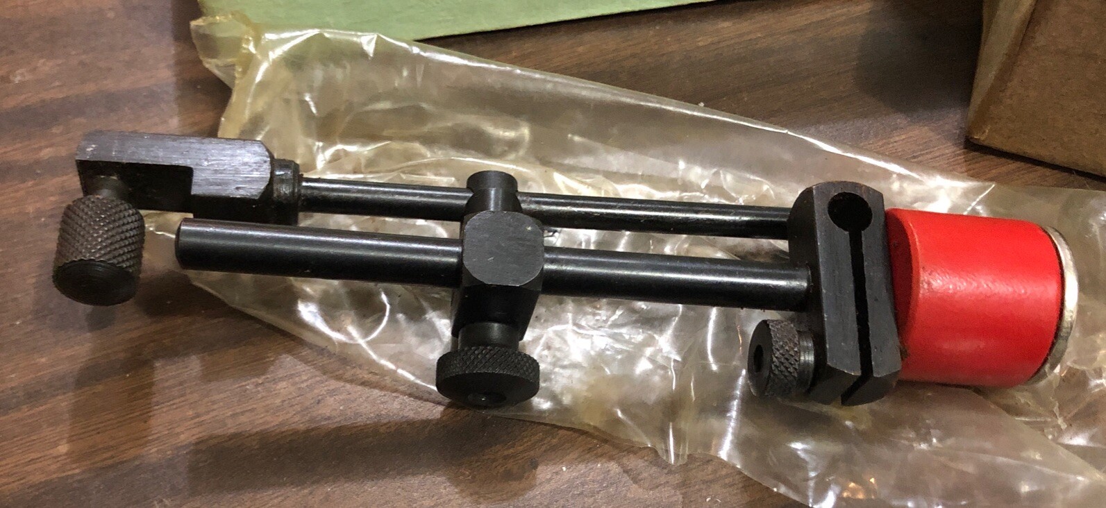 Enco Model No. 625 0385 Mini Magnetic Base Indicator Holder Vintage