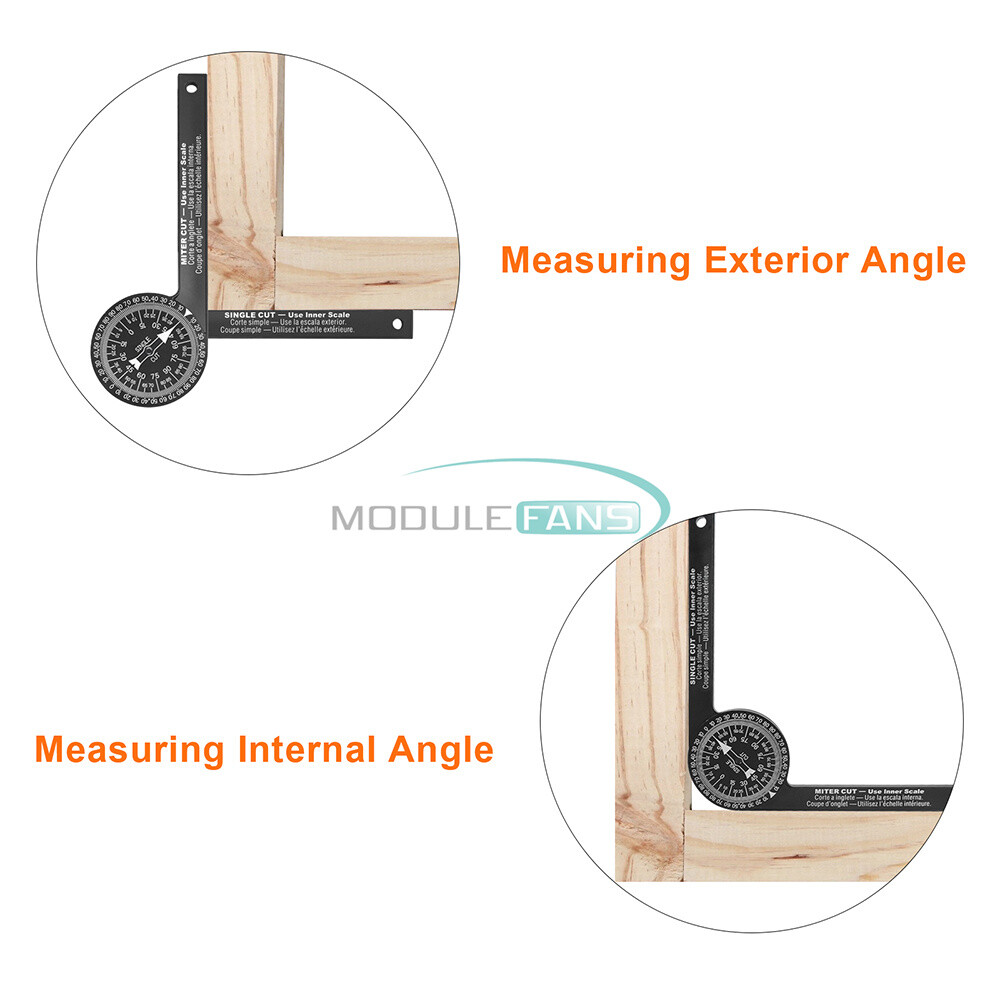Miter Saw Protractor Angle Finder Level Meter Gauge Goniometer