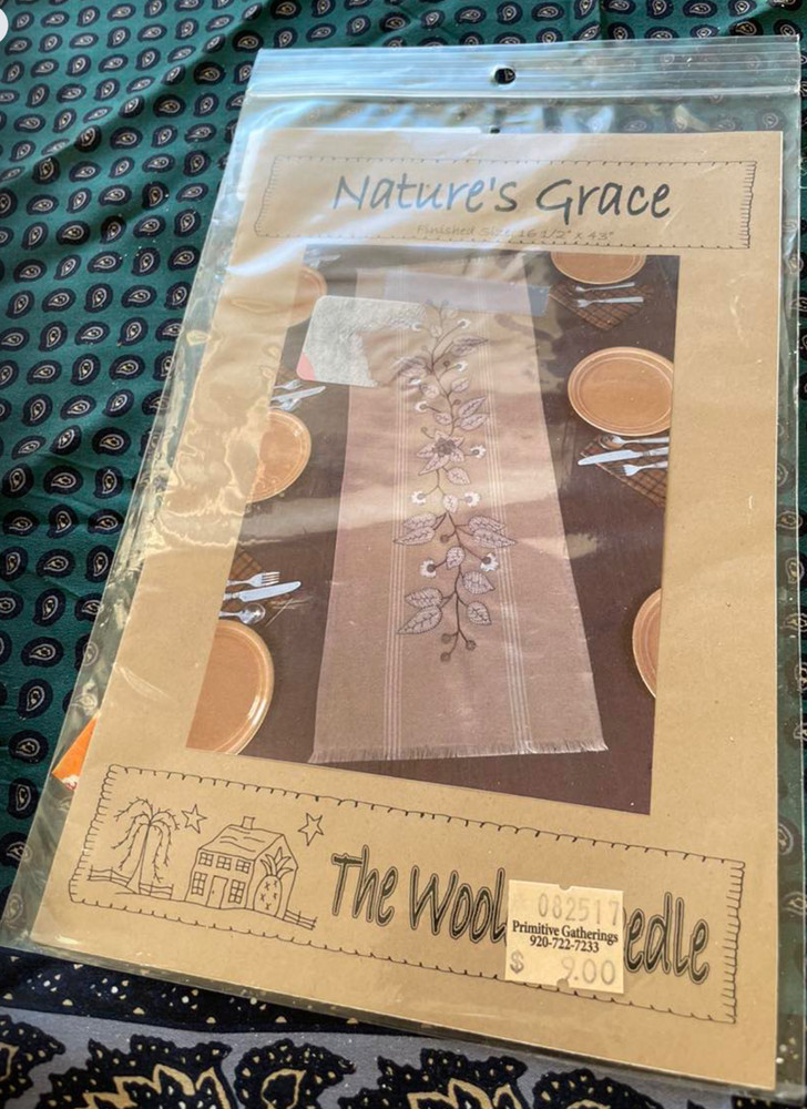 Table Runner Patterns Nature's Grace Woolen Needle 2017 Williamsburg IA